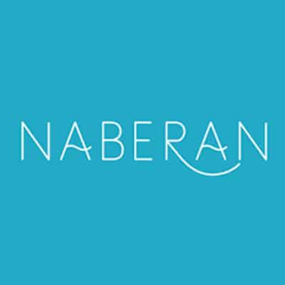 naberan-logo Logo bleu avec le mot Naberan